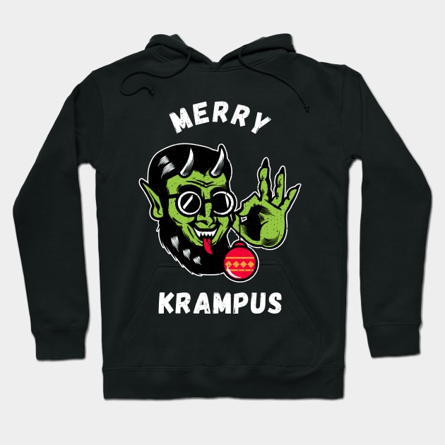 Merry Krampus Hoodie by OnepixArt